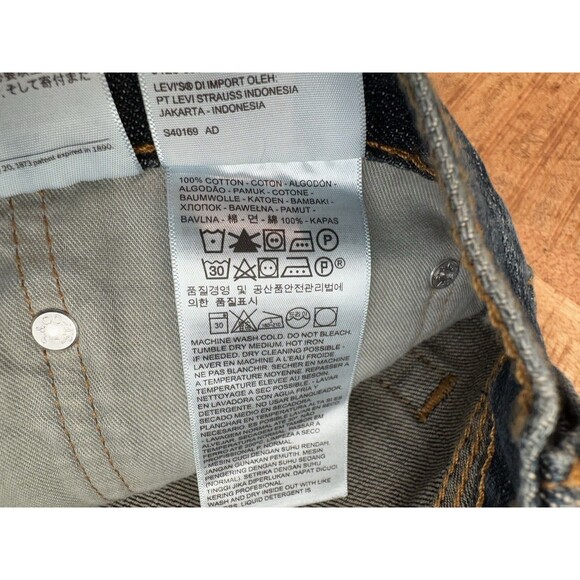 Levi's 505 Men's Straight Leg Denim Jeans Medium Wash Size 36 x 34 - Picture 5 of 12